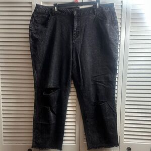 Cato Black Distressed Jeans